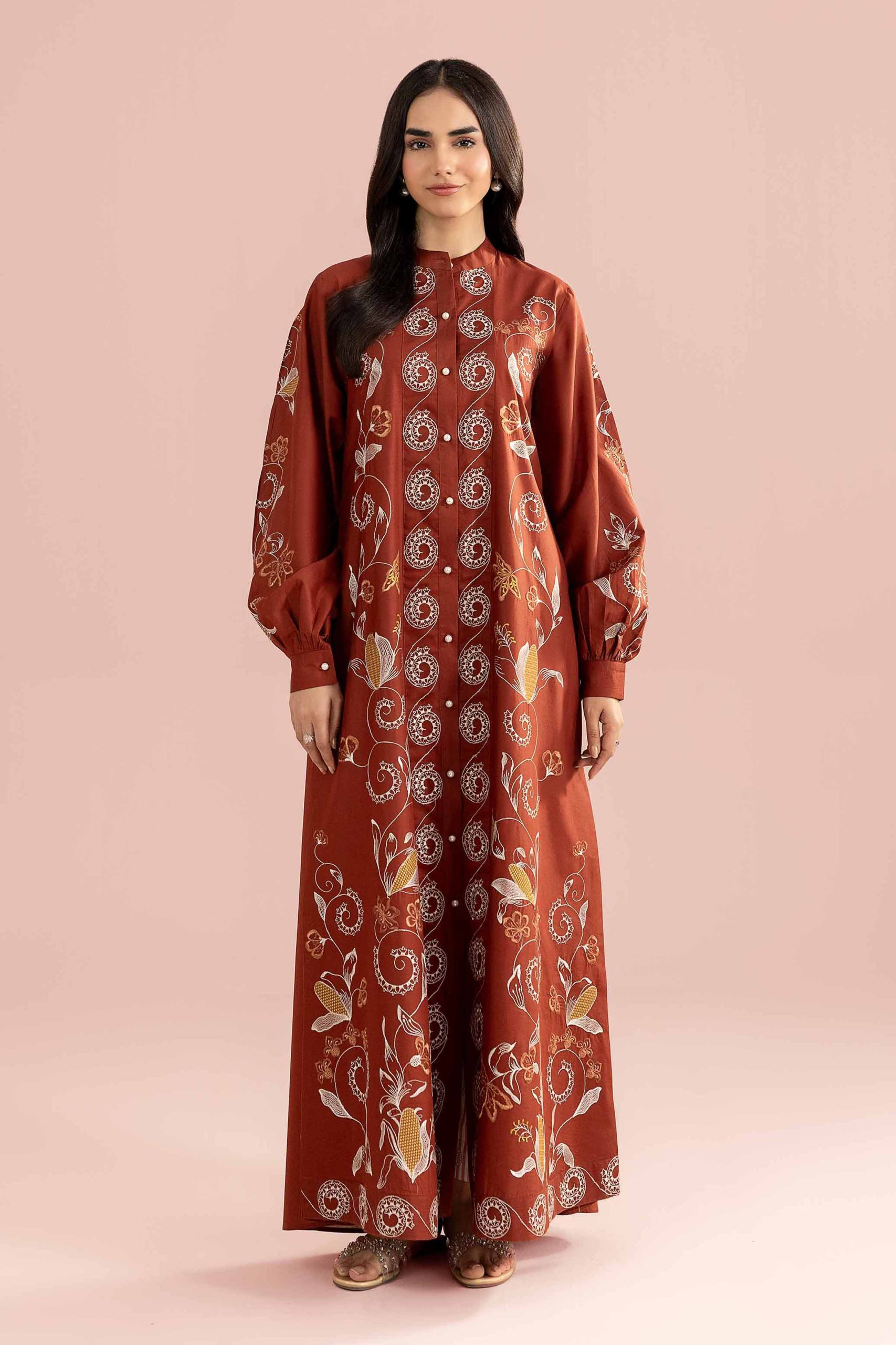 Embroidered Dress - FE26-31 - Image 3