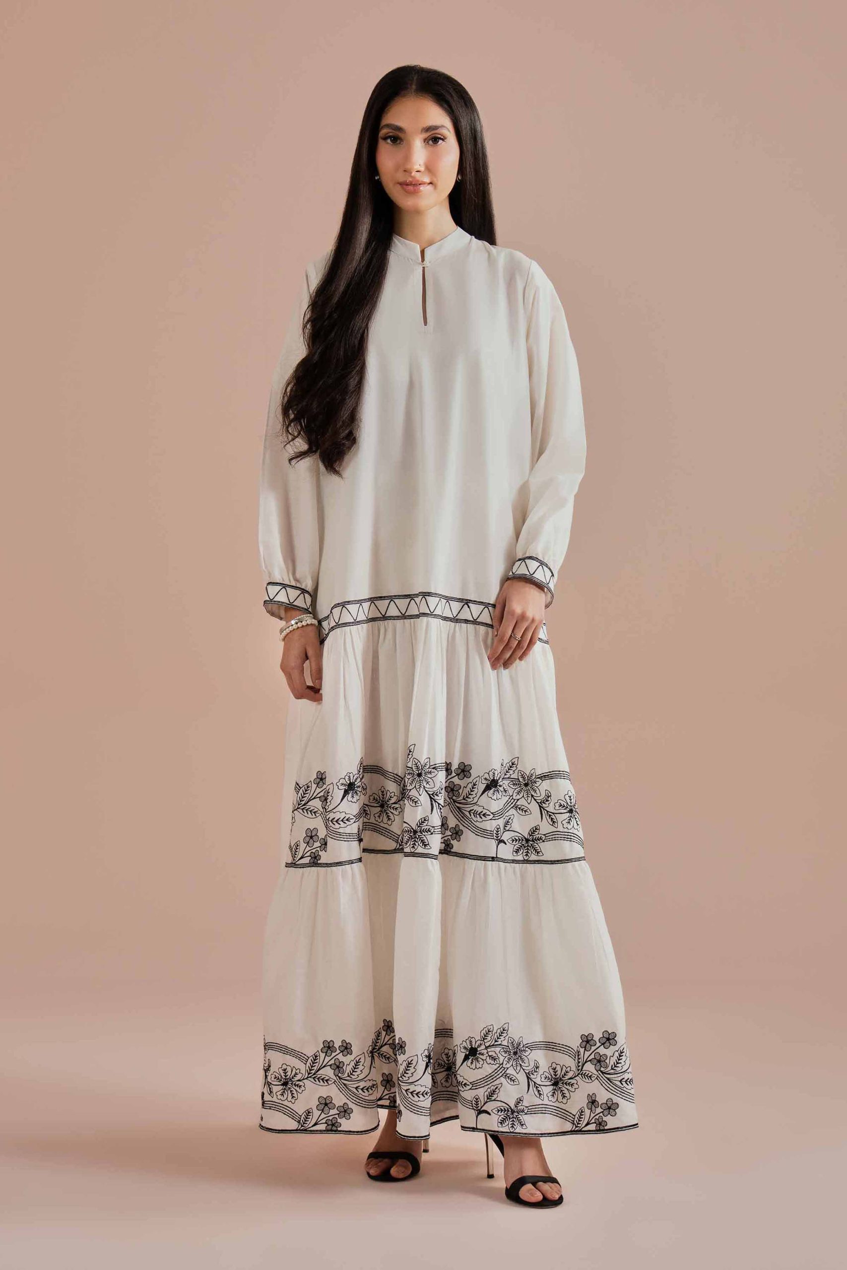 Embroidered Dress - FE26-35 - Image 3