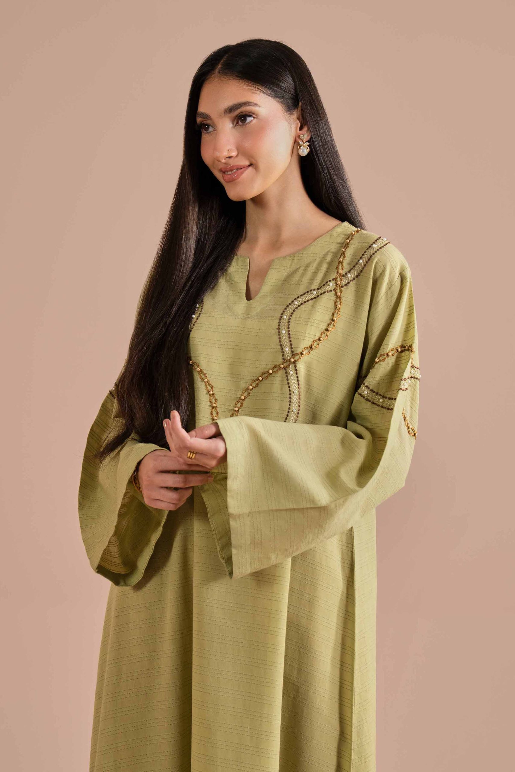 Embroidered Dress - FE26-42 - Image 2