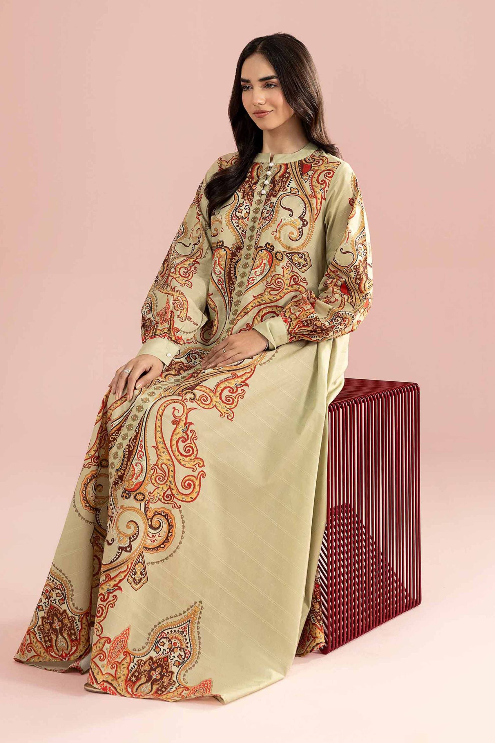 Printed Dress - FE26-45 - Image 5