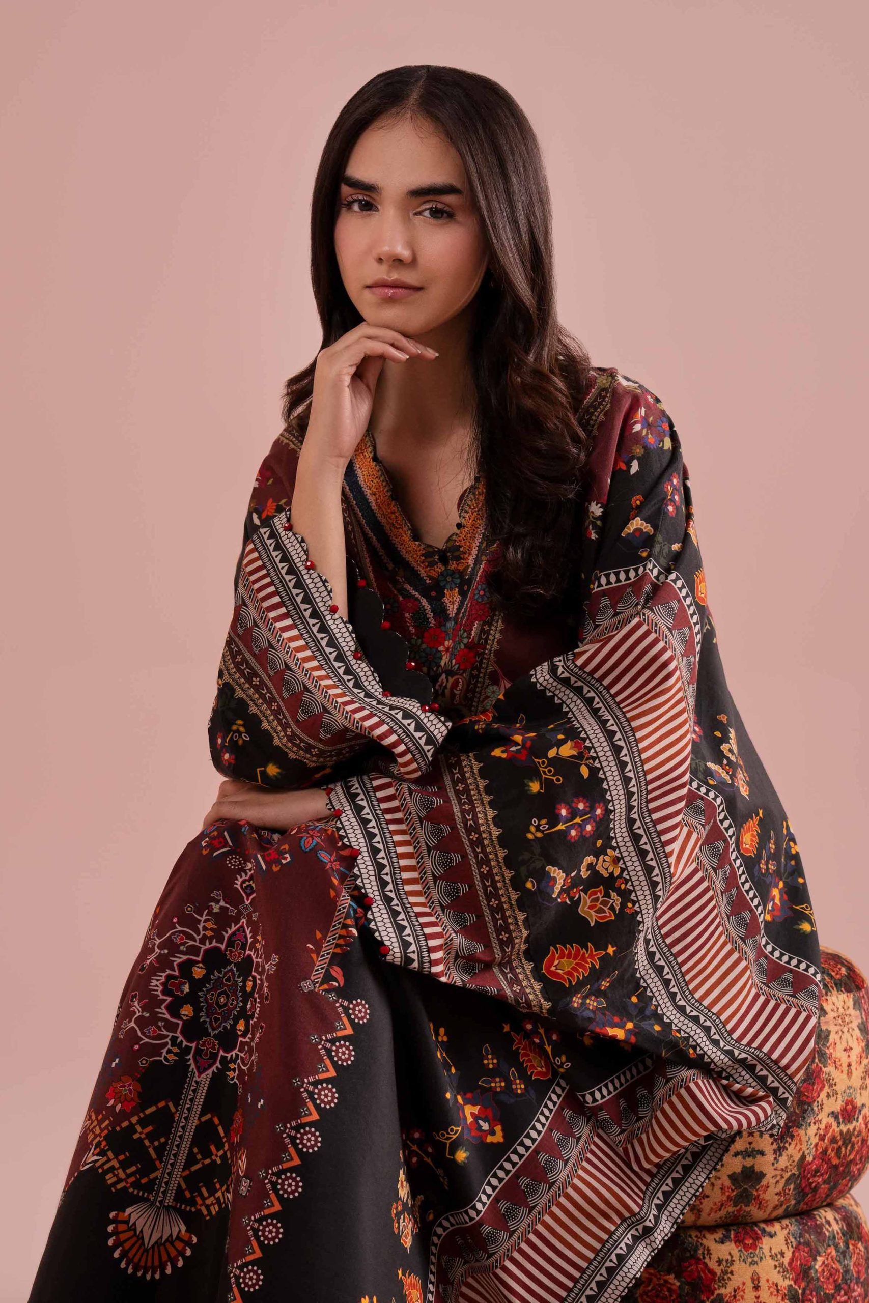 Printed Dress - FE26-67 - Image 2