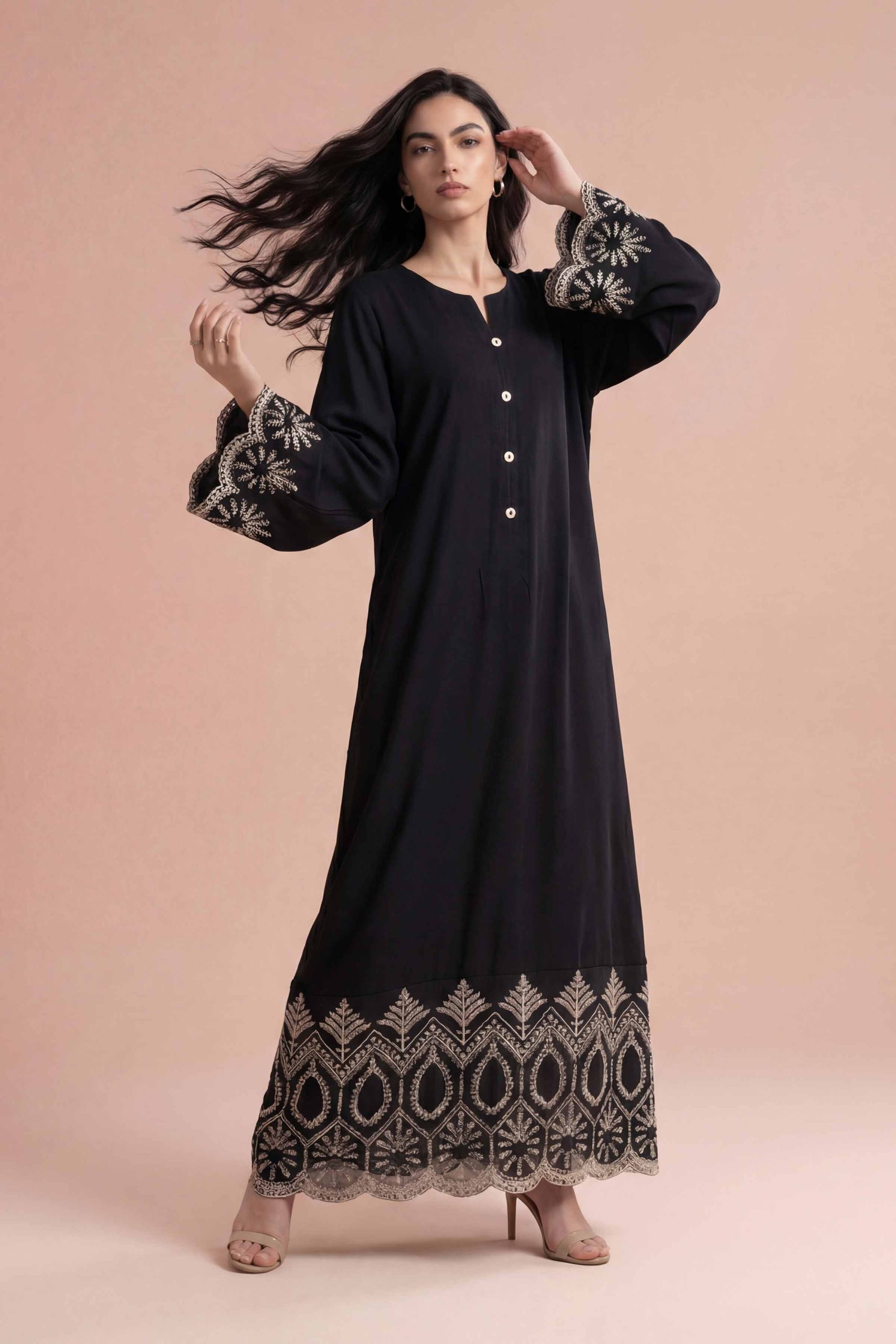 Embroidered Dress - FE26-84 - Image 4