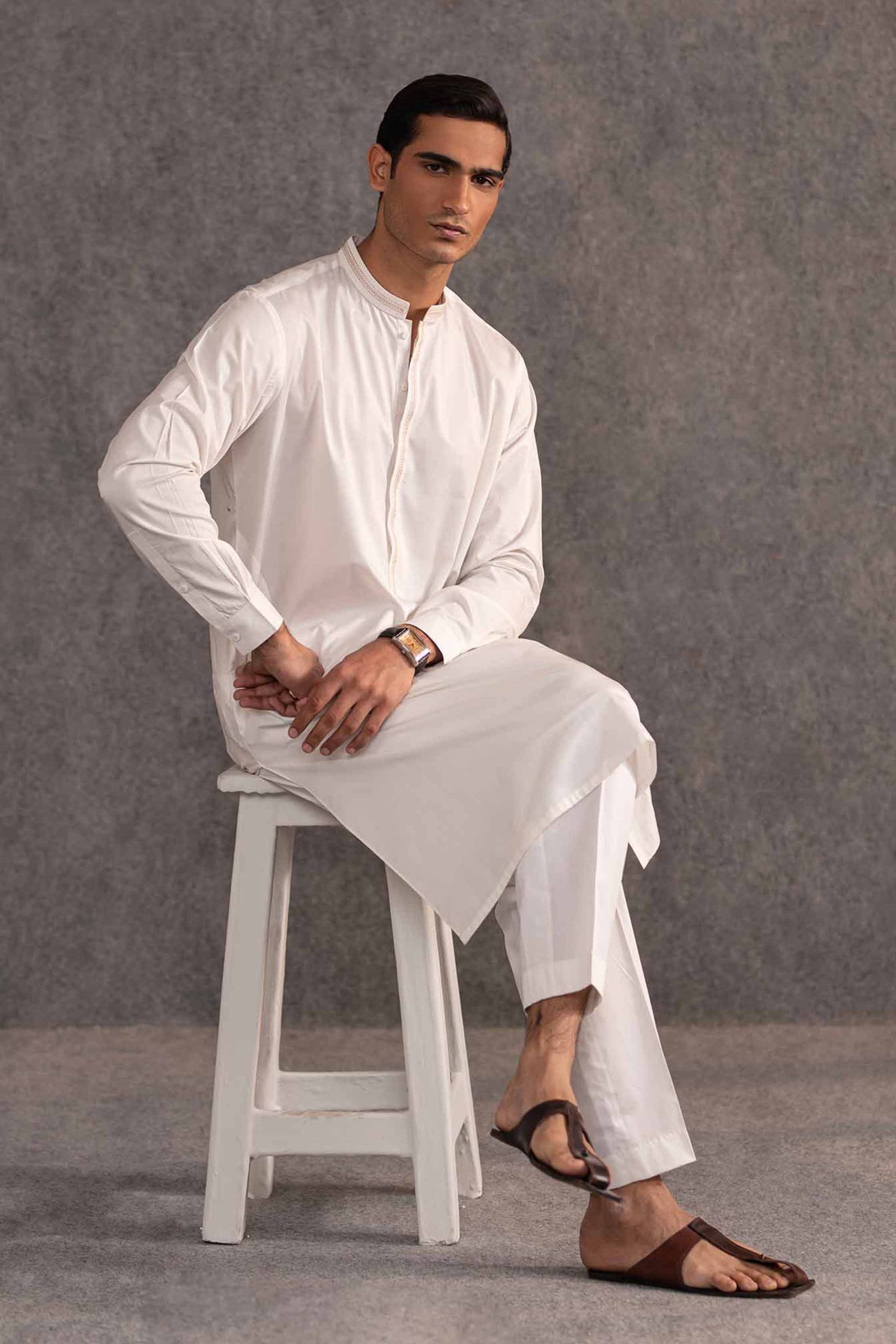 2 Piece - Embroidered Naqsh Suit - KNS25-02 - Image 2