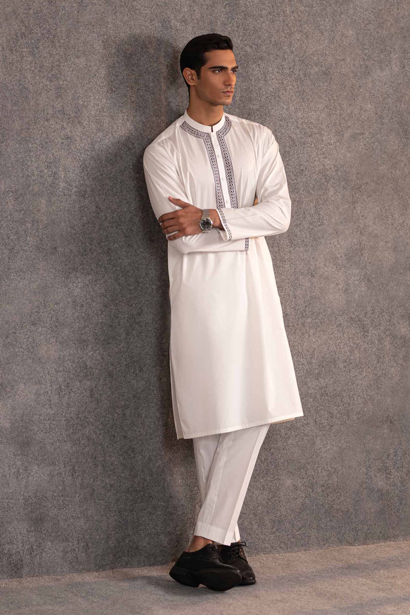 2 Piece - Embroidered Naqsh Suit - KNS25-06 - Image 2