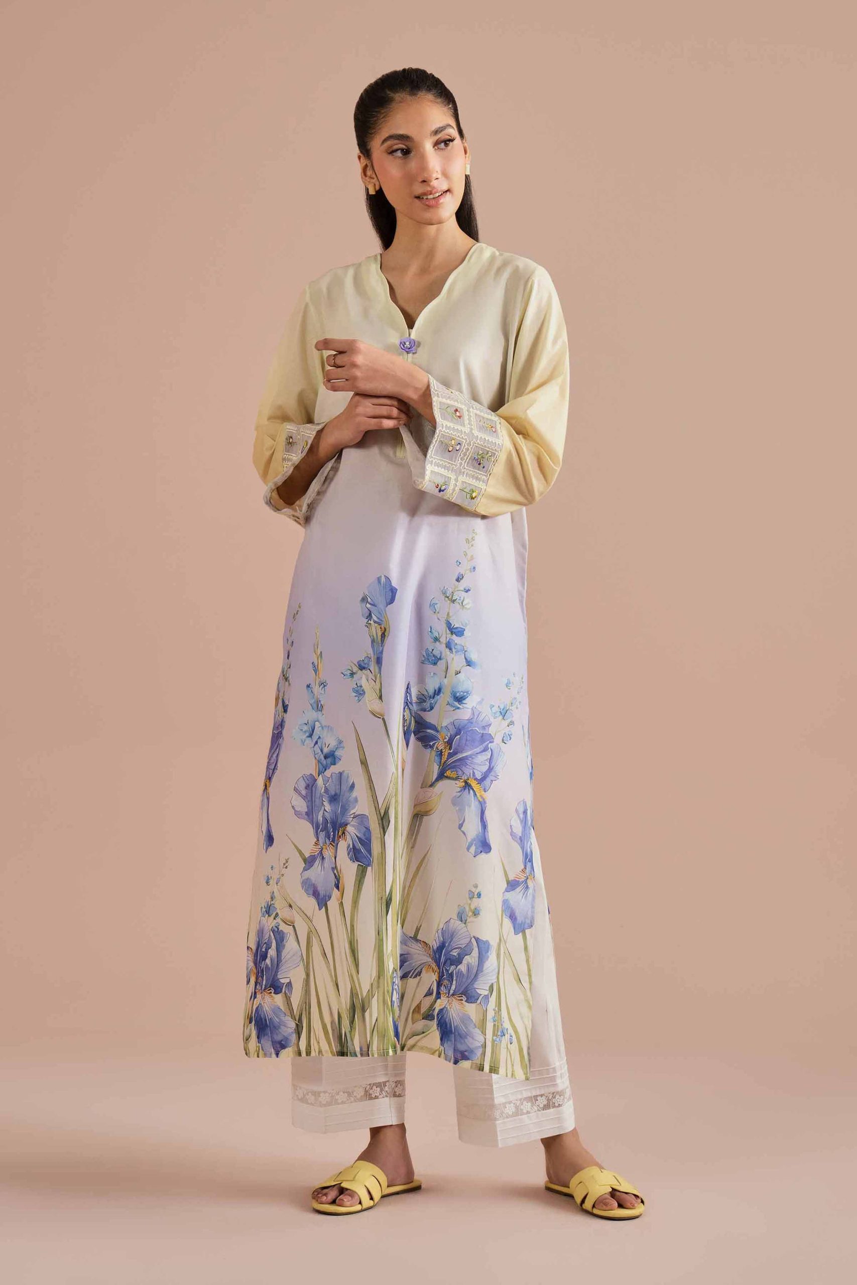 Printed Embroidered Shirt - PE26-02