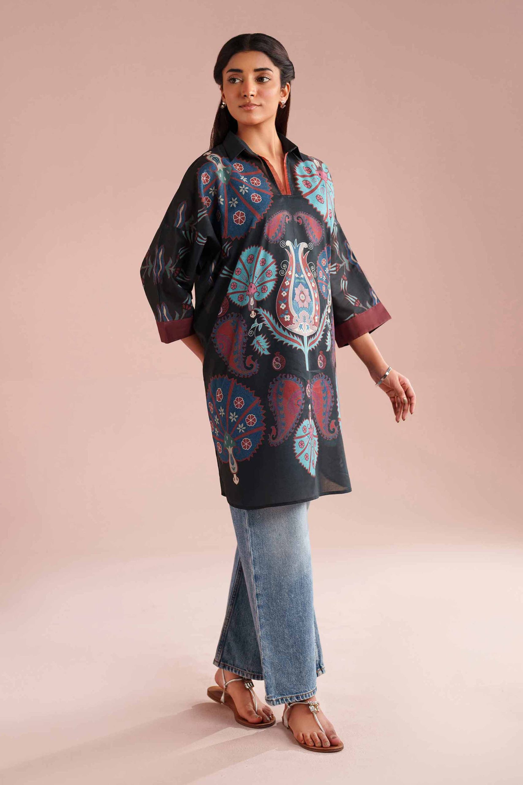 Printed Kimono - PE26-105 - Image 2