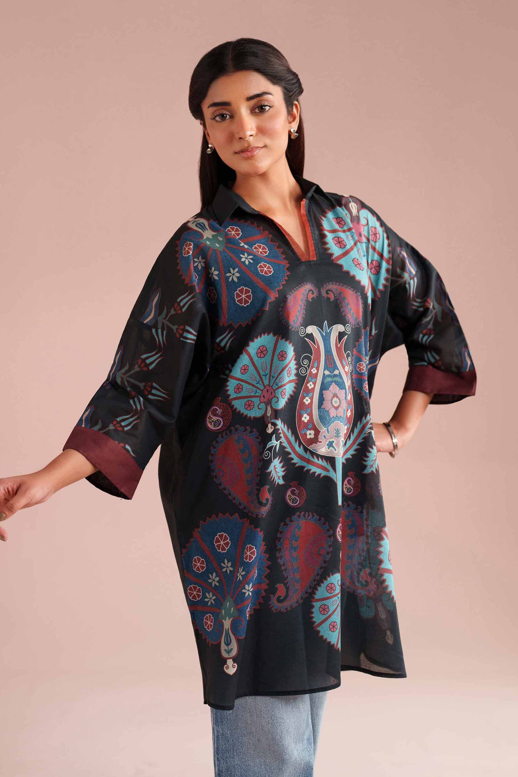Printed Kimono - PE26-105 - Image 4