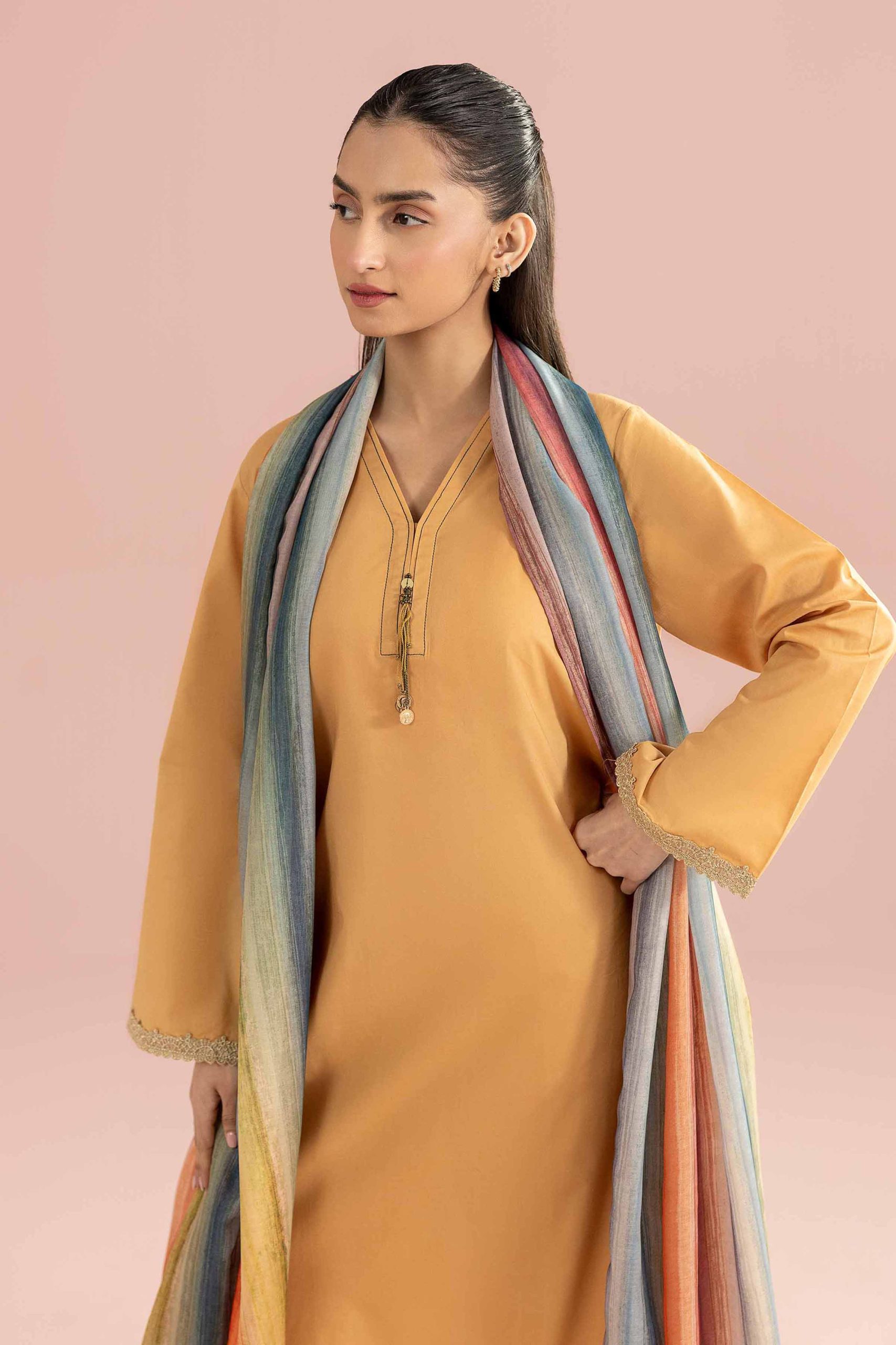 2 Piece - Embroidered Suit - PE26-138 - Image 2