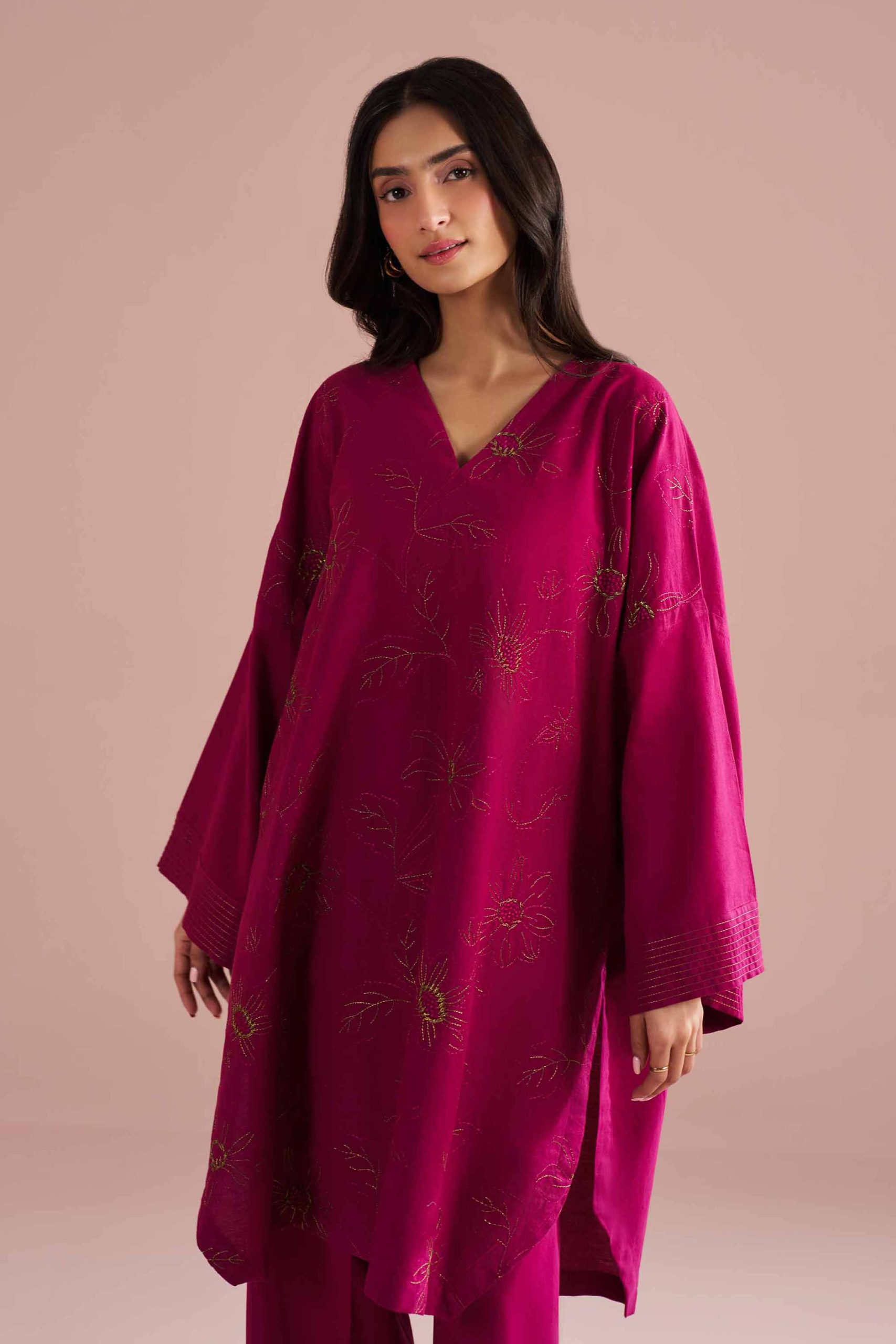2 Piece - Embroidered Suit - PE26-148 - Image 2