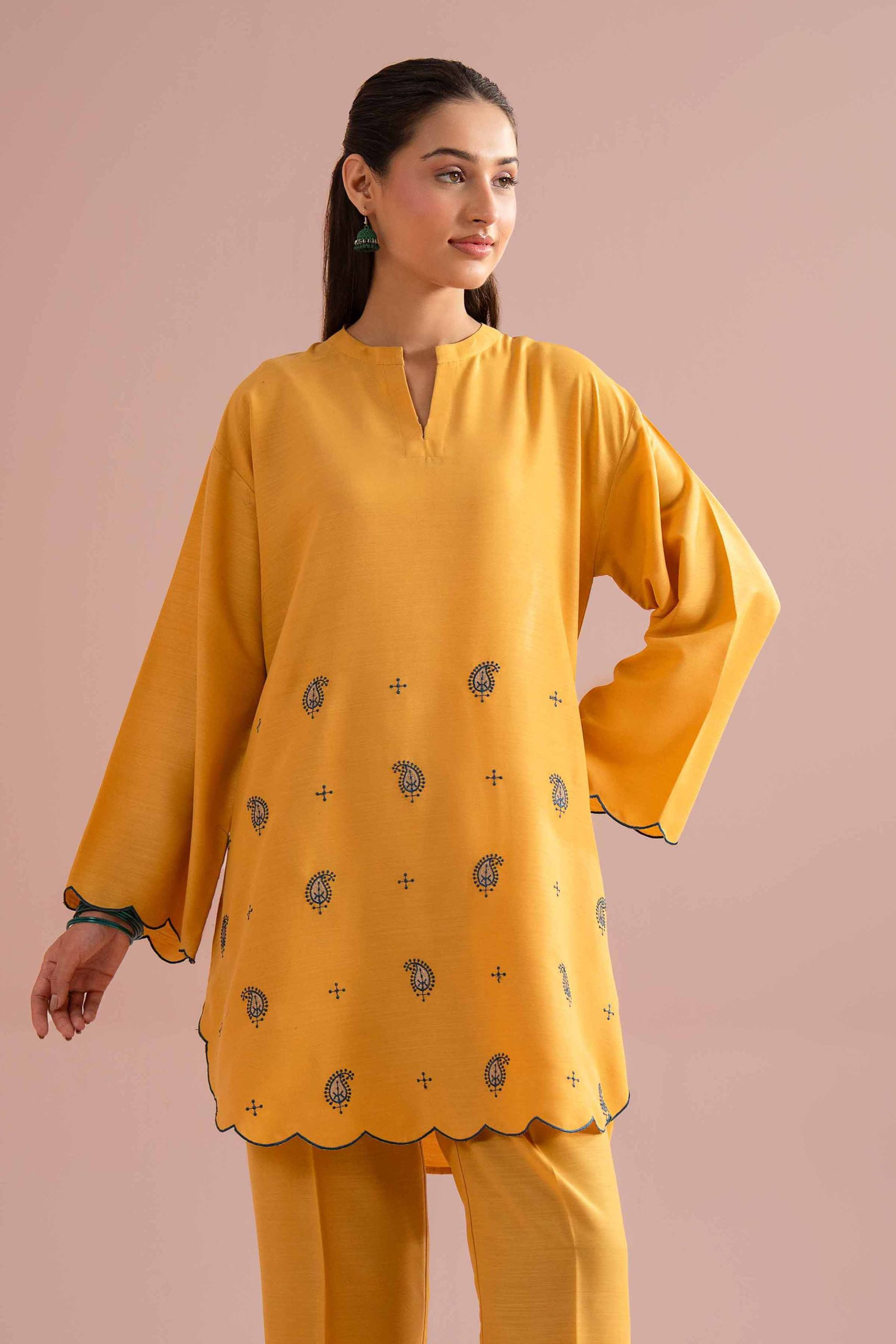 2 Piece - Embroidered Suit - PE26-162 - Image 2
