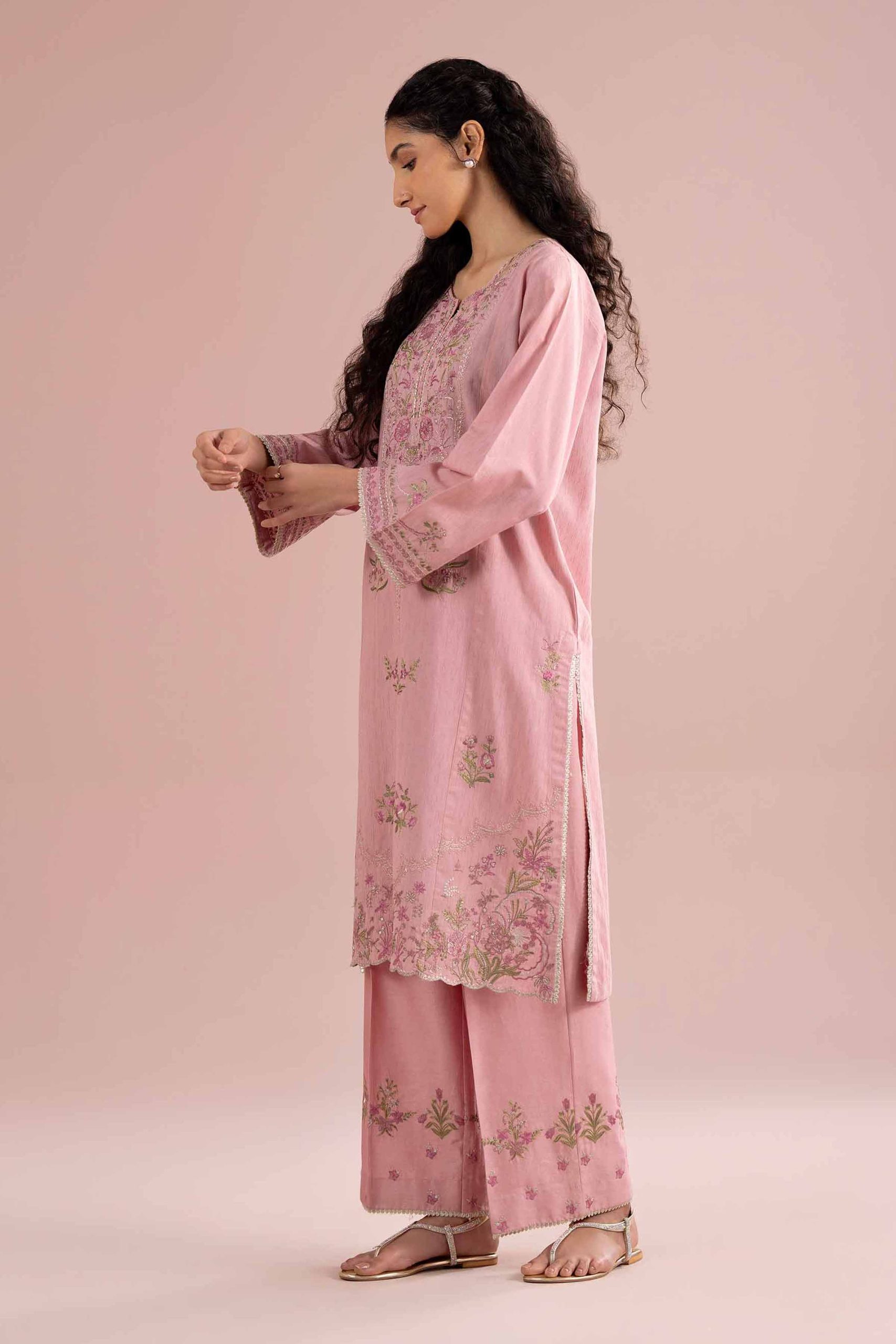 2 Piece - Embroidered Suit - PE26-231 - Image 5