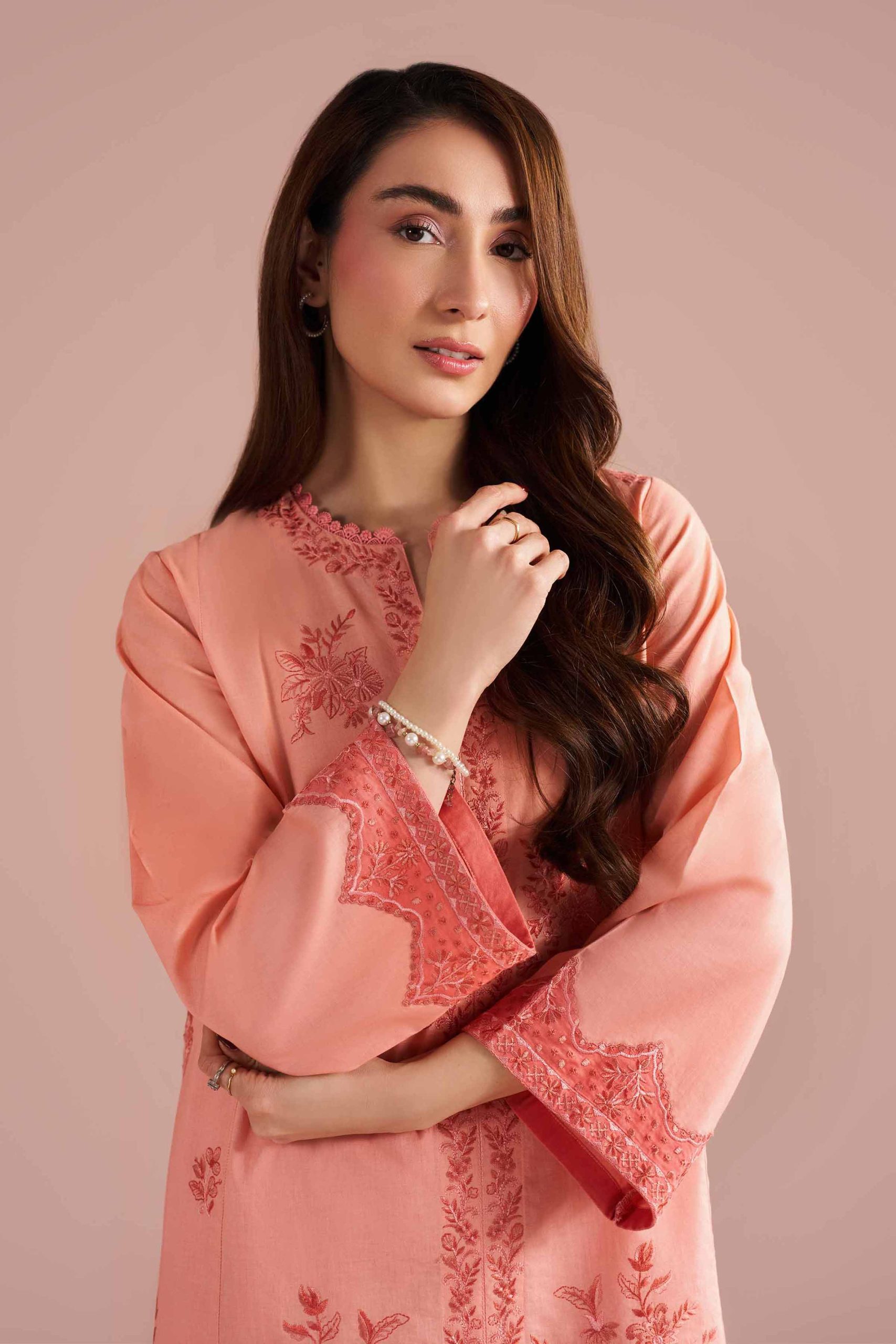 2 Piece - Embroidered Suit - PE26-240 - Image 5