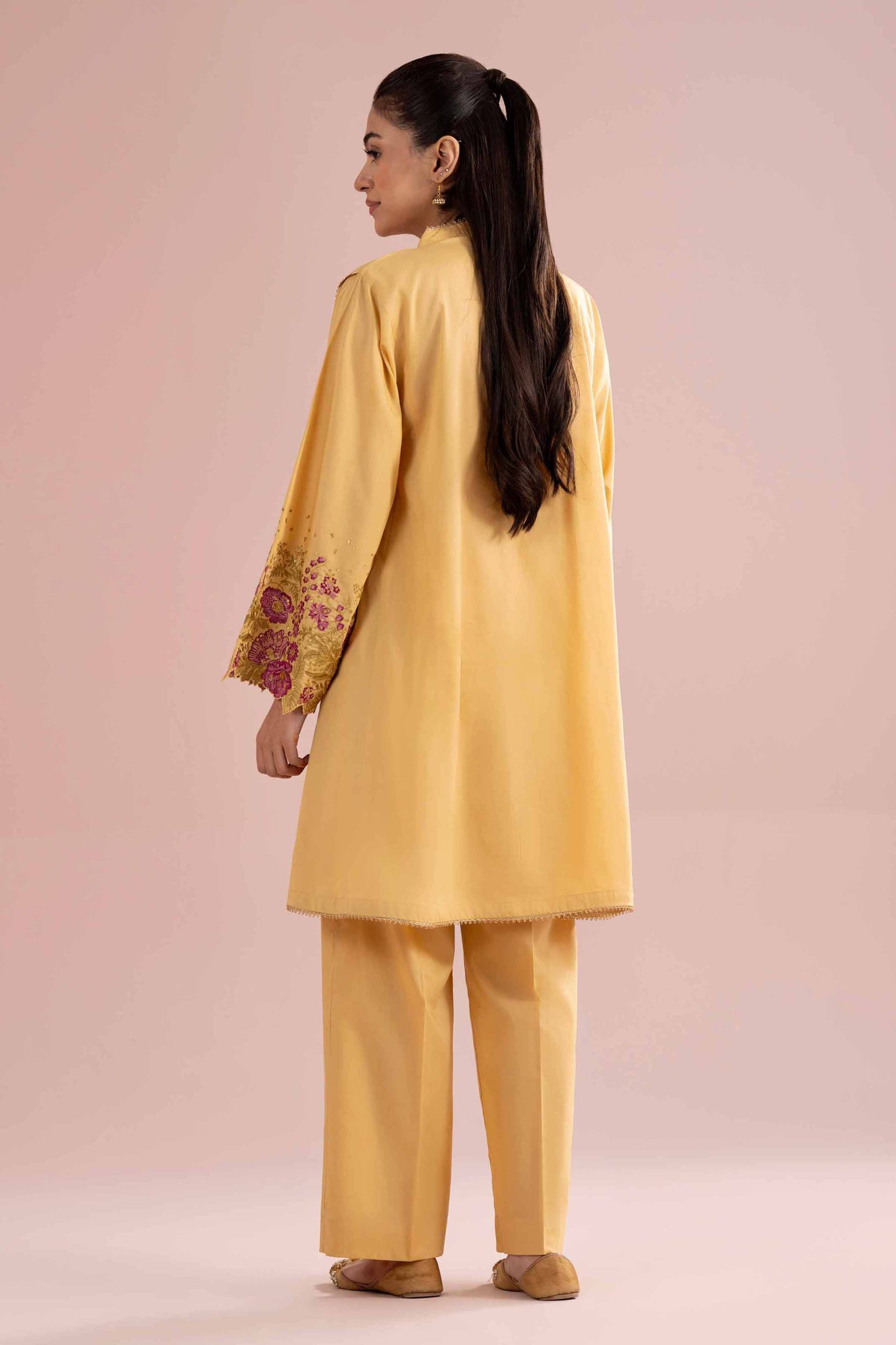 2 Piece - Embroidered Suit - PE26-241 - Image 3