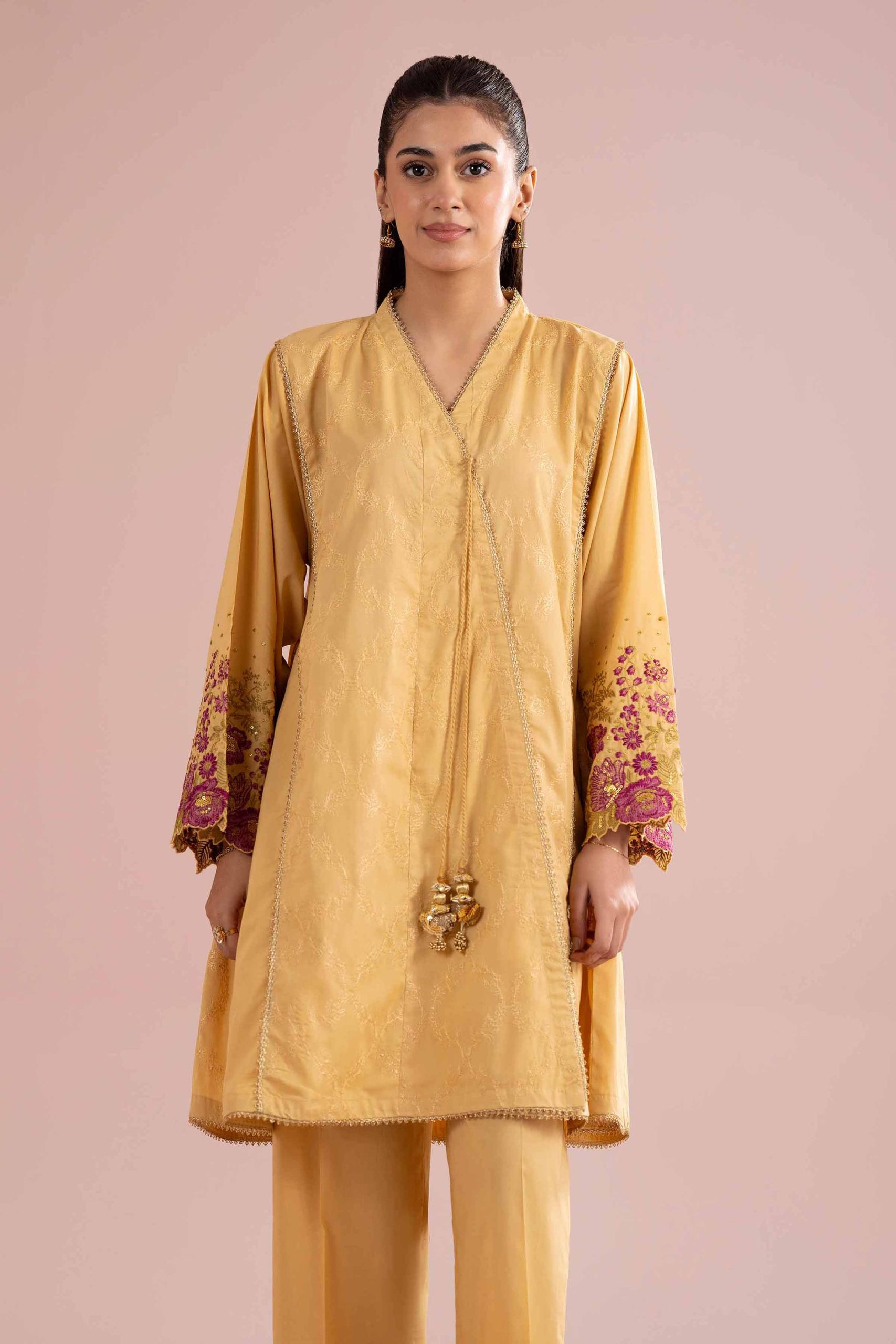 2 Piece - Embroidered Suit - PE26-241 - Image 5