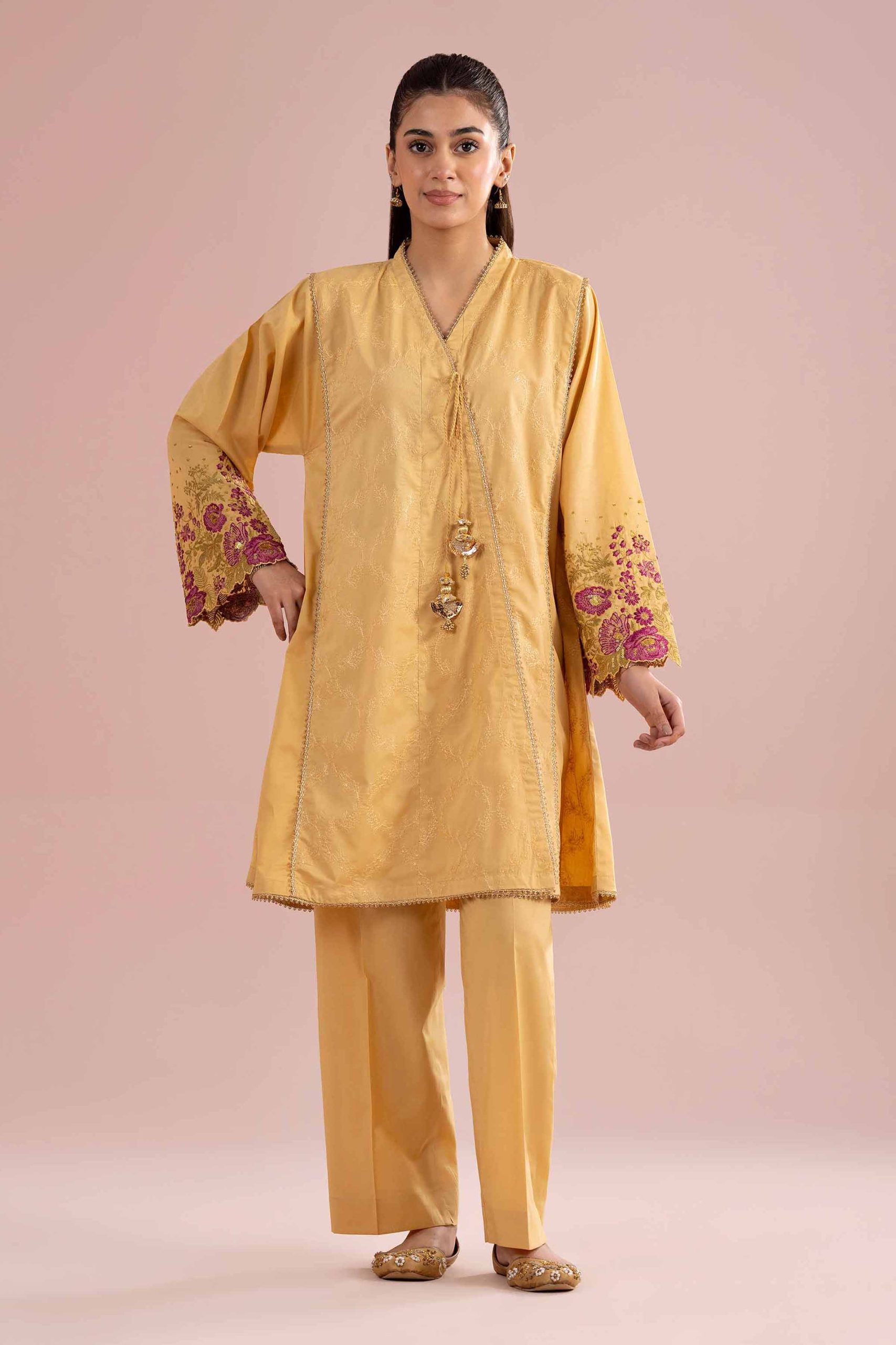 2 Piece - Embroidered Suit - PE26-241 - Image 4