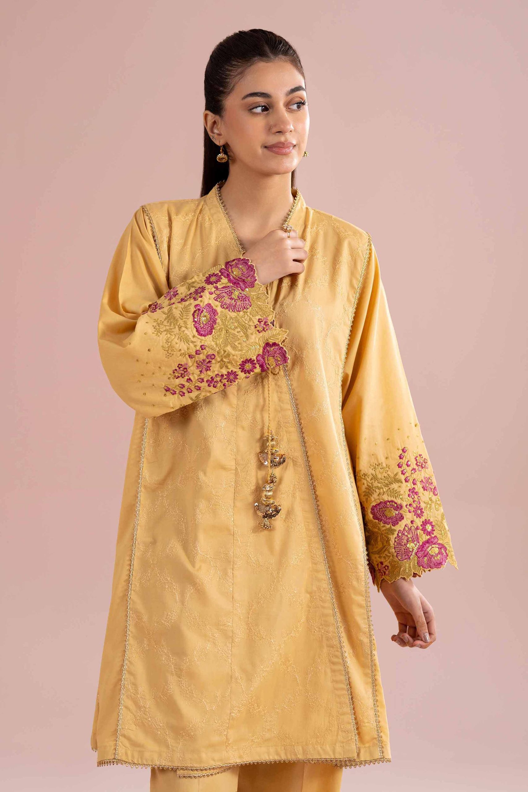 2 Piece - Embroidered Suit - PE26-241 - Image 2