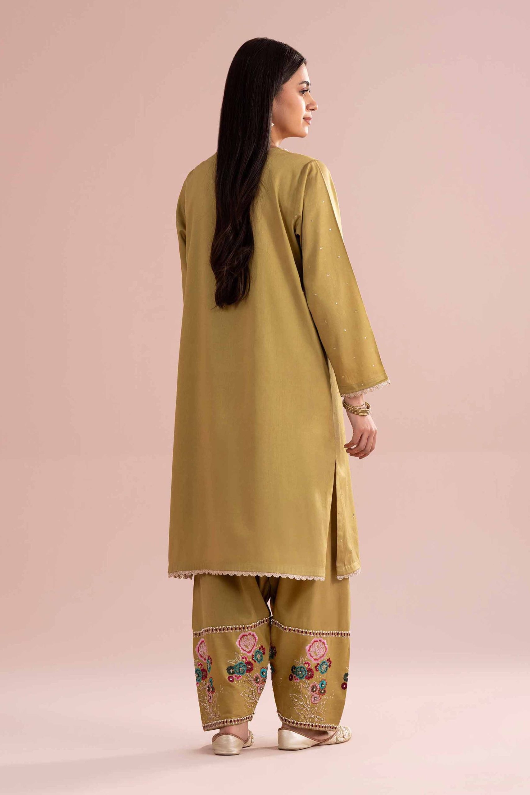 2 Piece - Embroidered Suit - PE26-247 - Image 3