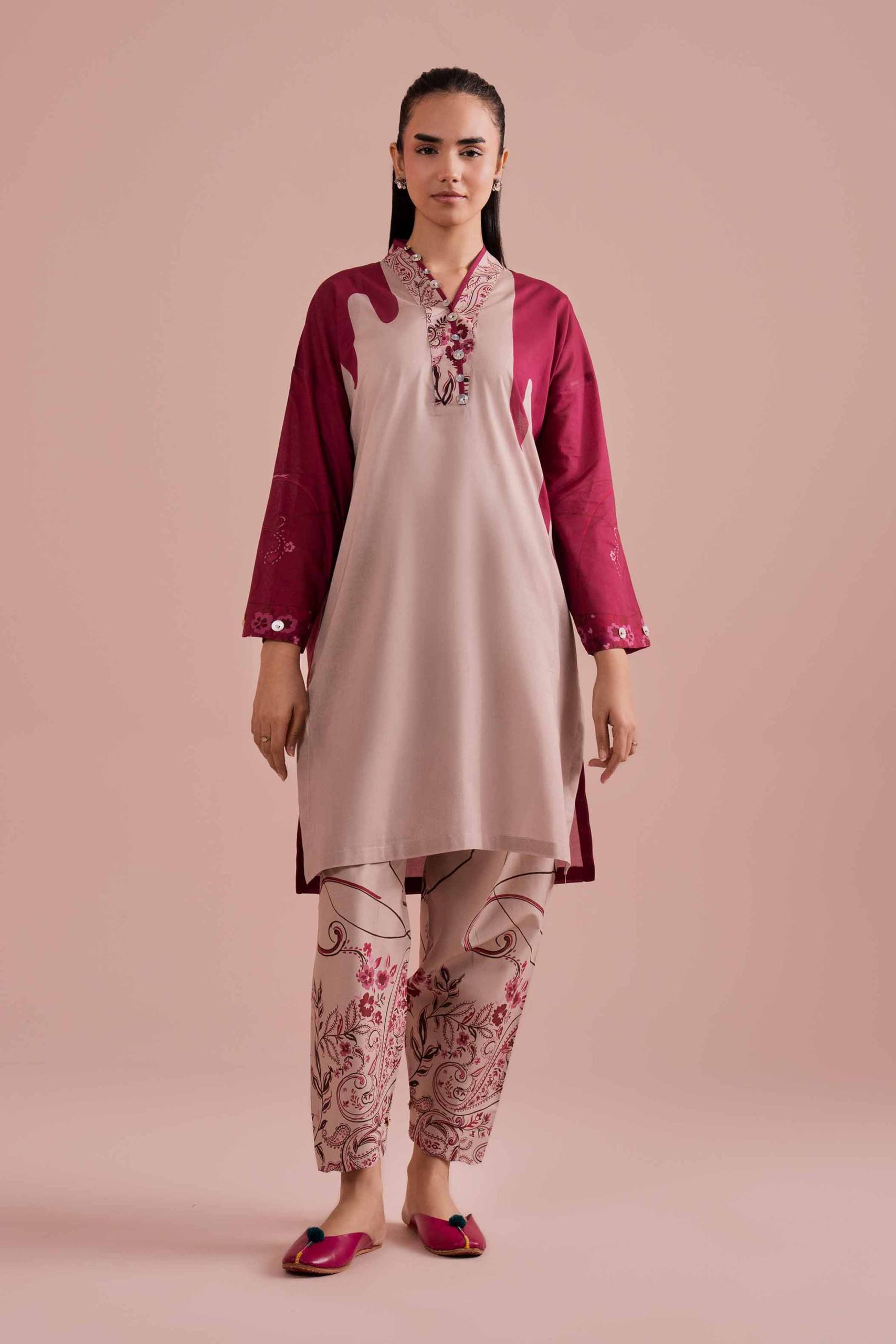 2 Piece - Printed Suit - PE26-278 - Image 3