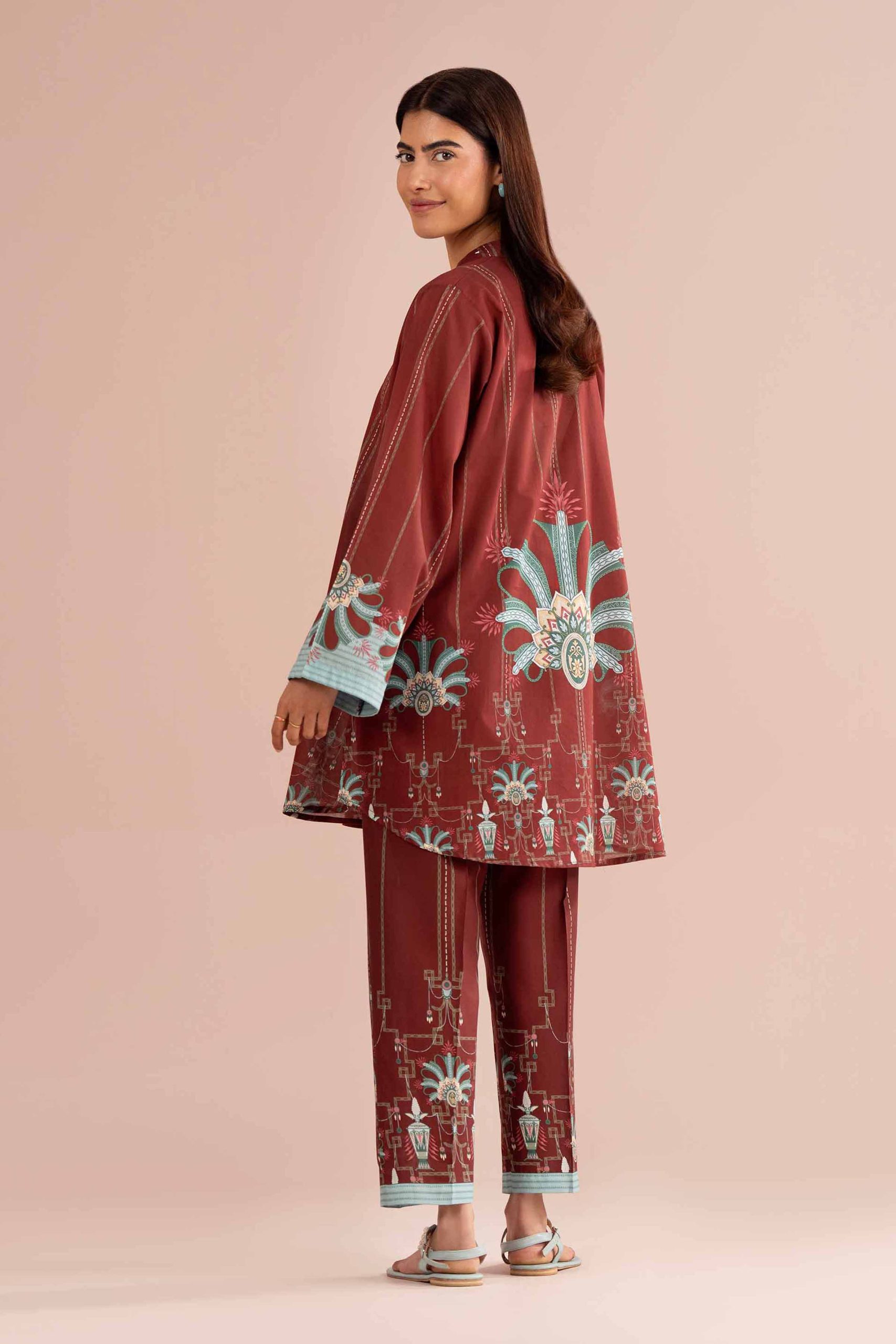 2 Piece - Printed Suit - PE26-279 - Image 3