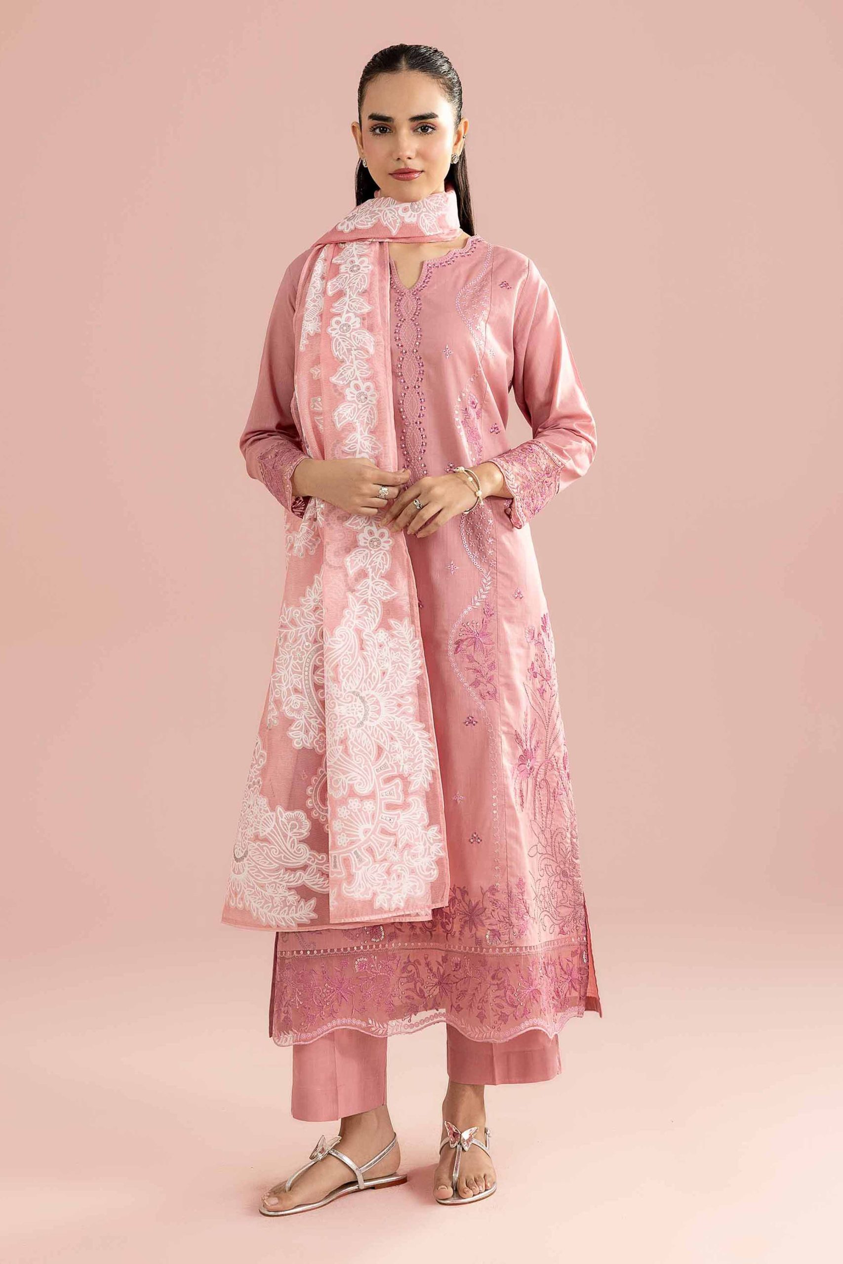 3 Piece - Embroidered Suit - PE26-315