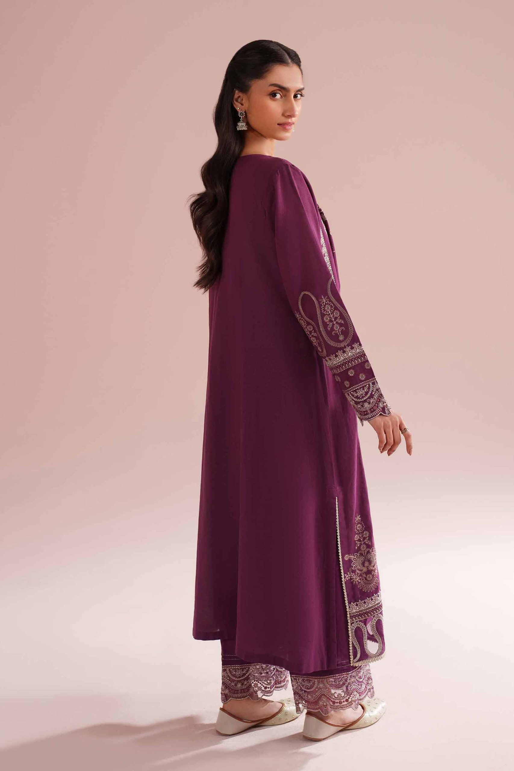 2 Piece - Embroidered Suit - PE26-49 - Image 4