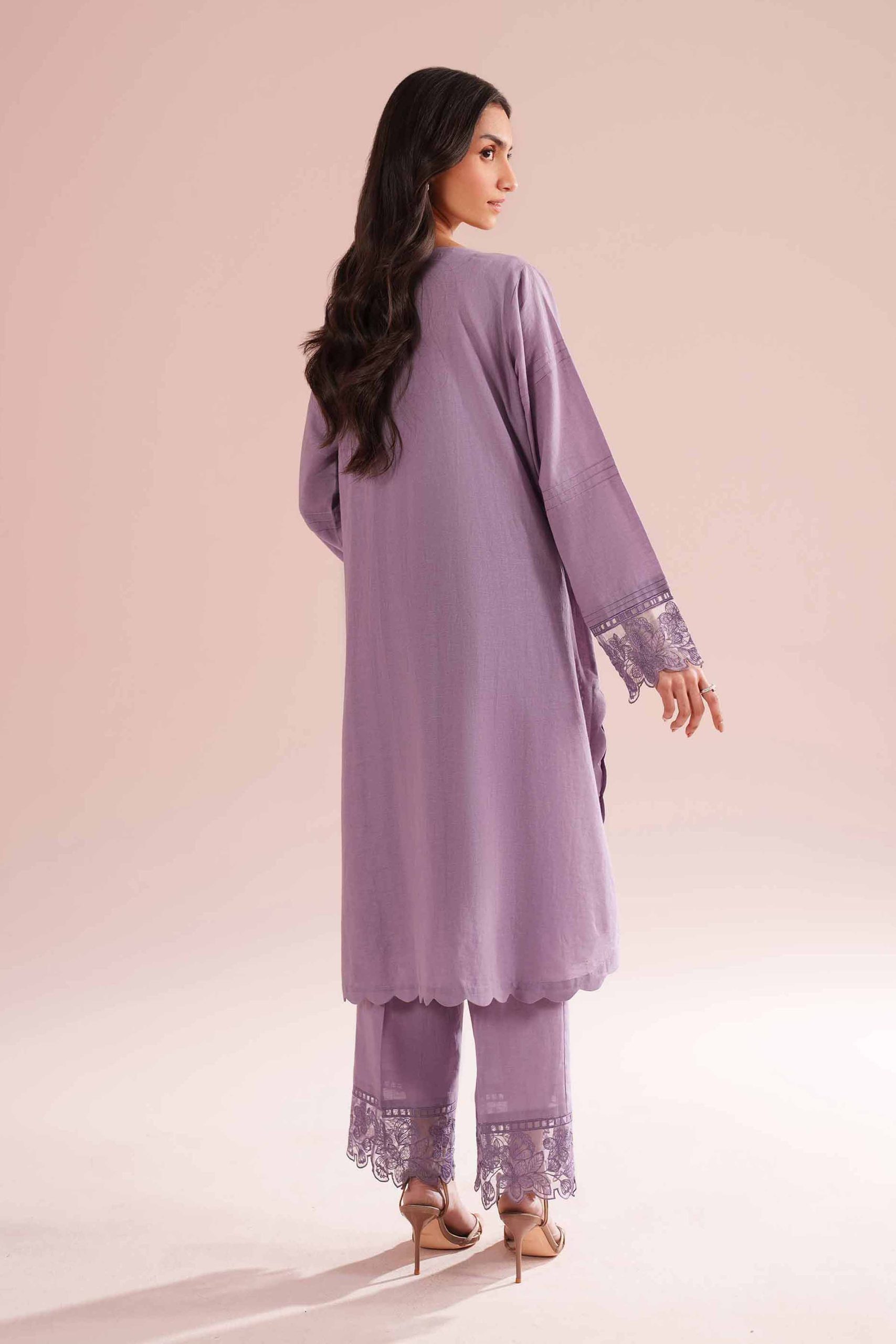 2 Piece - Embroidered Suit - PE26-54 - Image 3