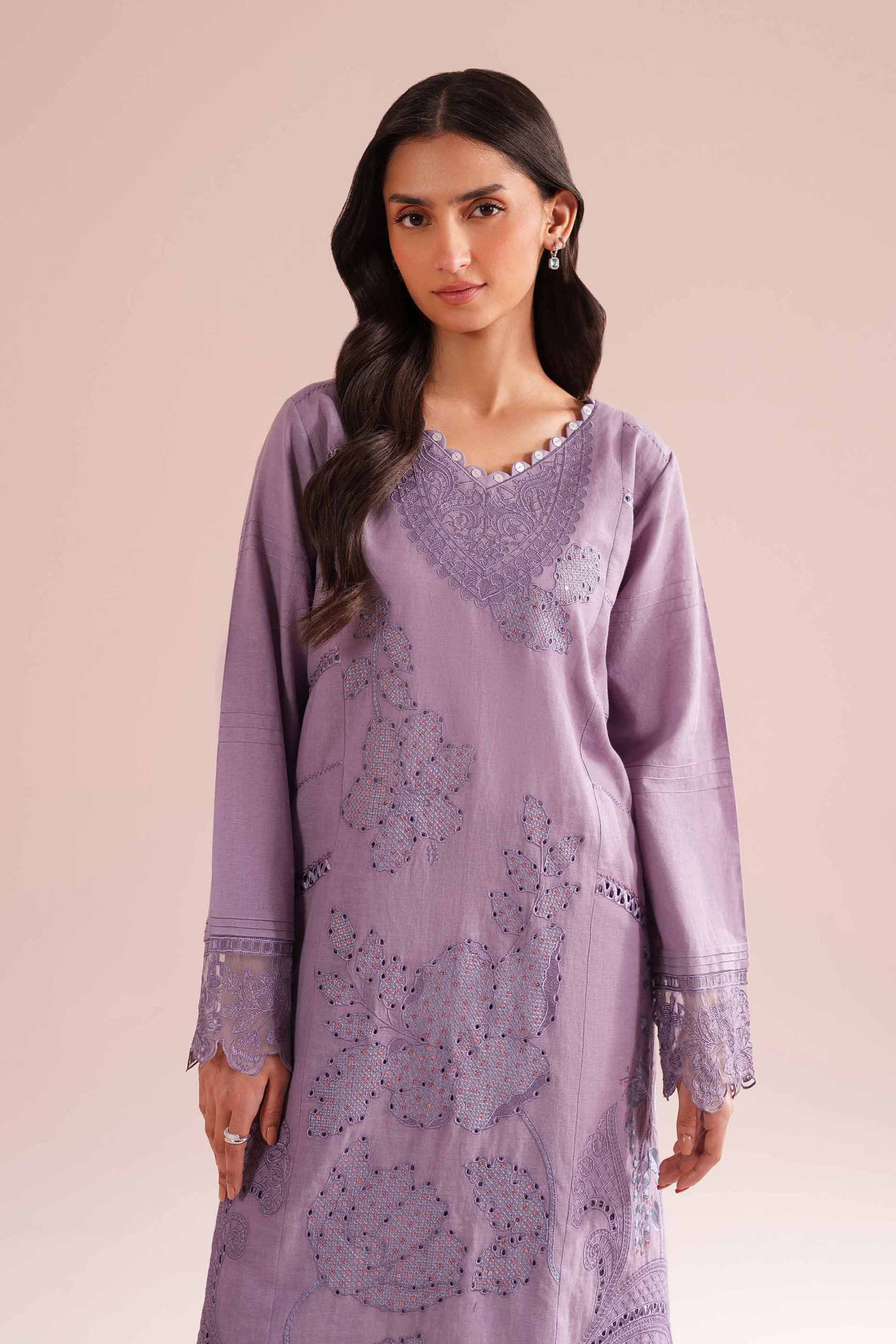 2 Piece - Embroidered Suit - PE26-54 - Image 2