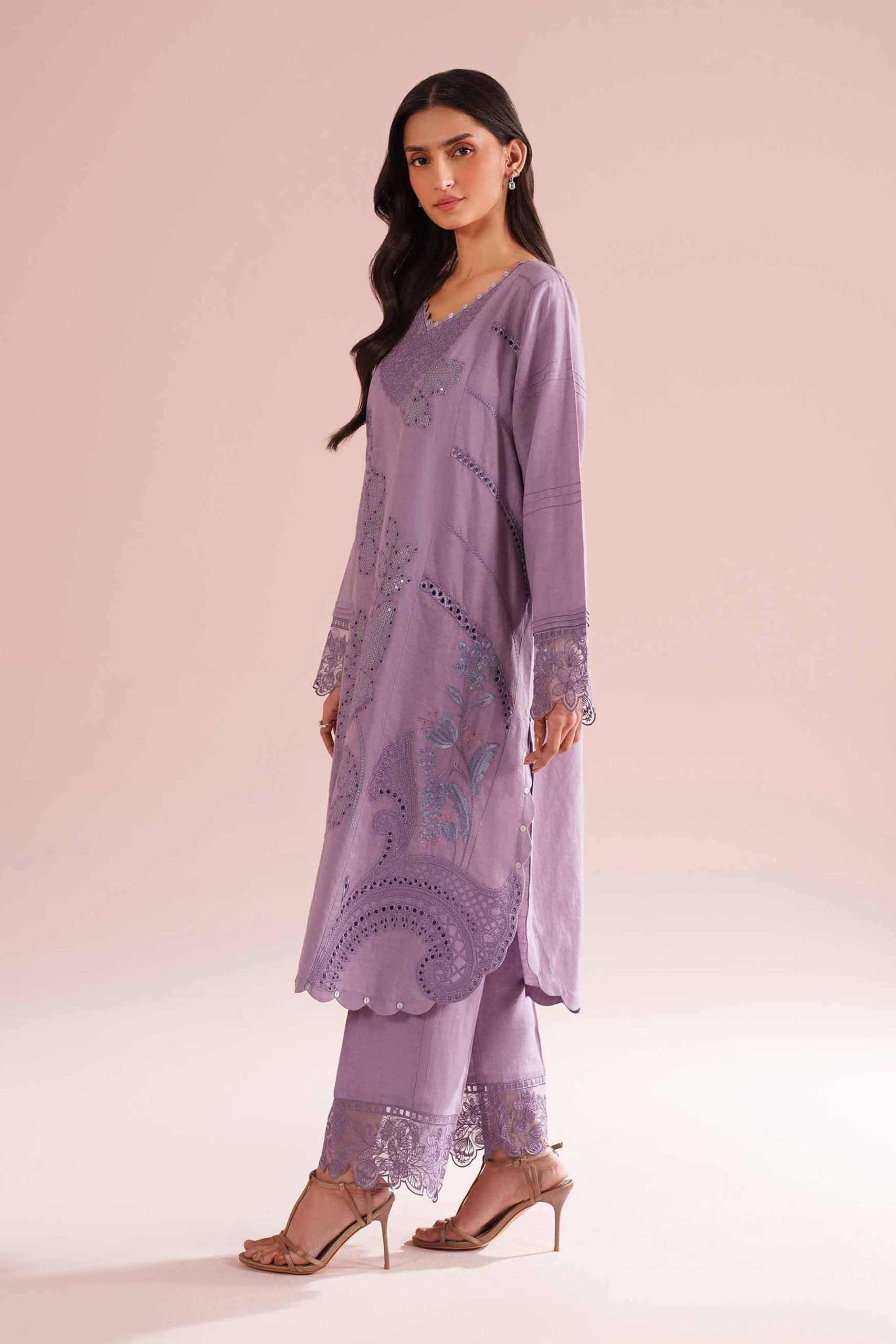 2 Piece - Embroidered Suit - PE26-54