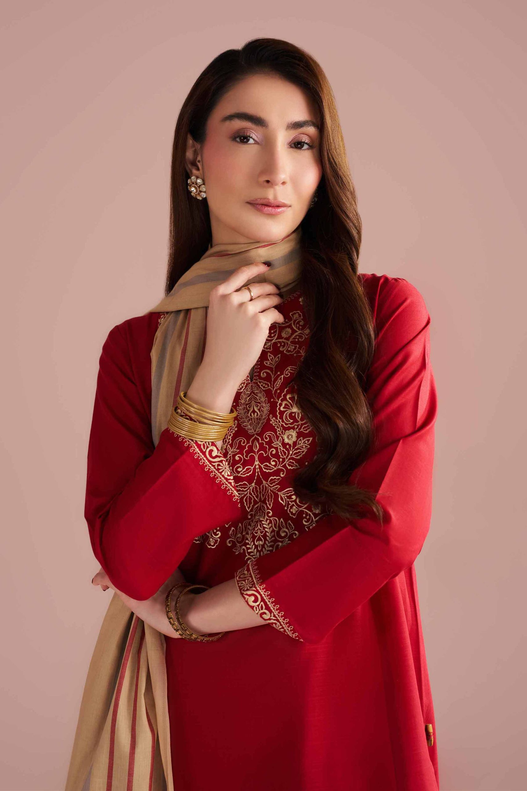 3 Piece - Embroidered Suit - PE26-80 - Image 2