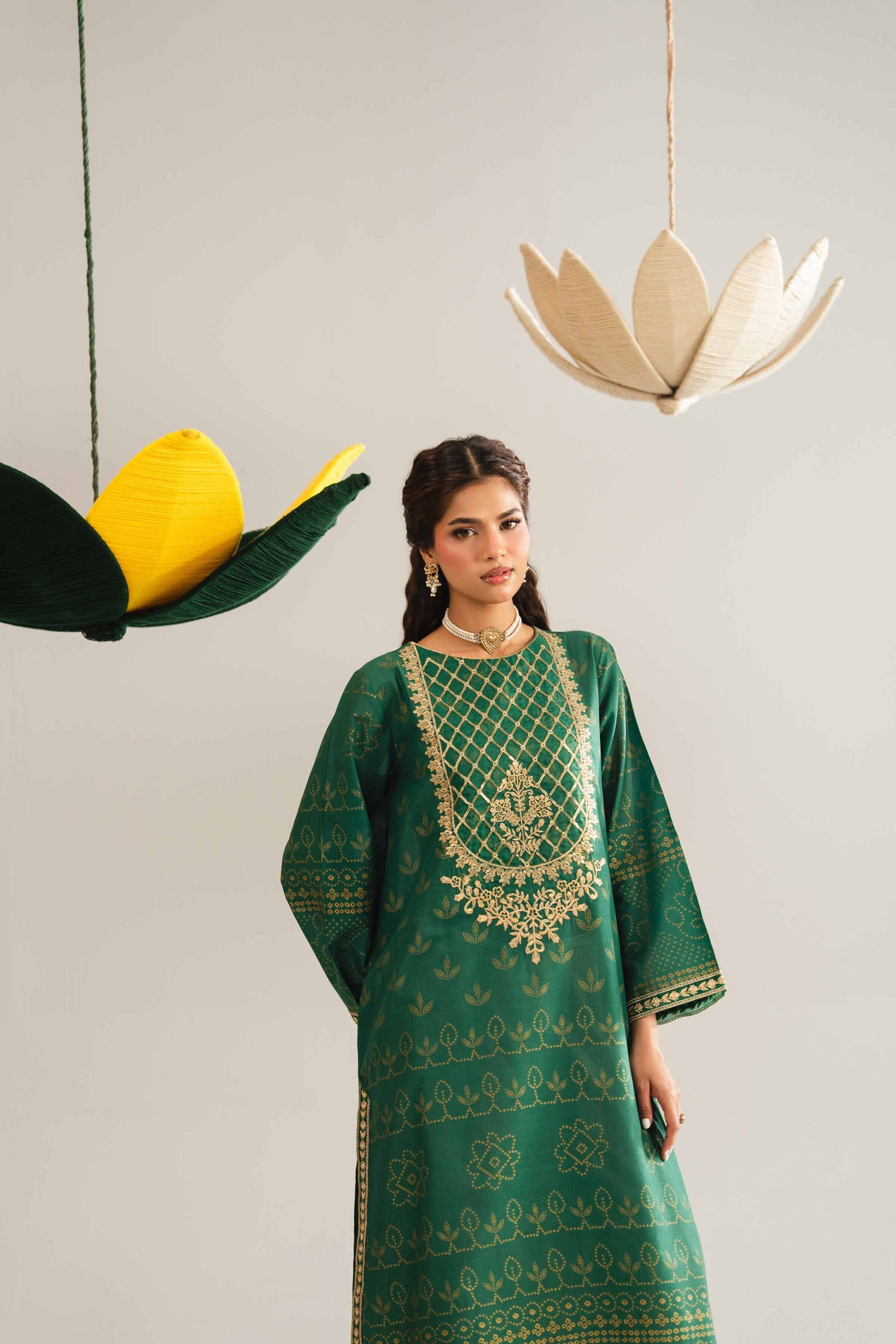 Printed Embroidered Shirt - PE26-87 - Image 5