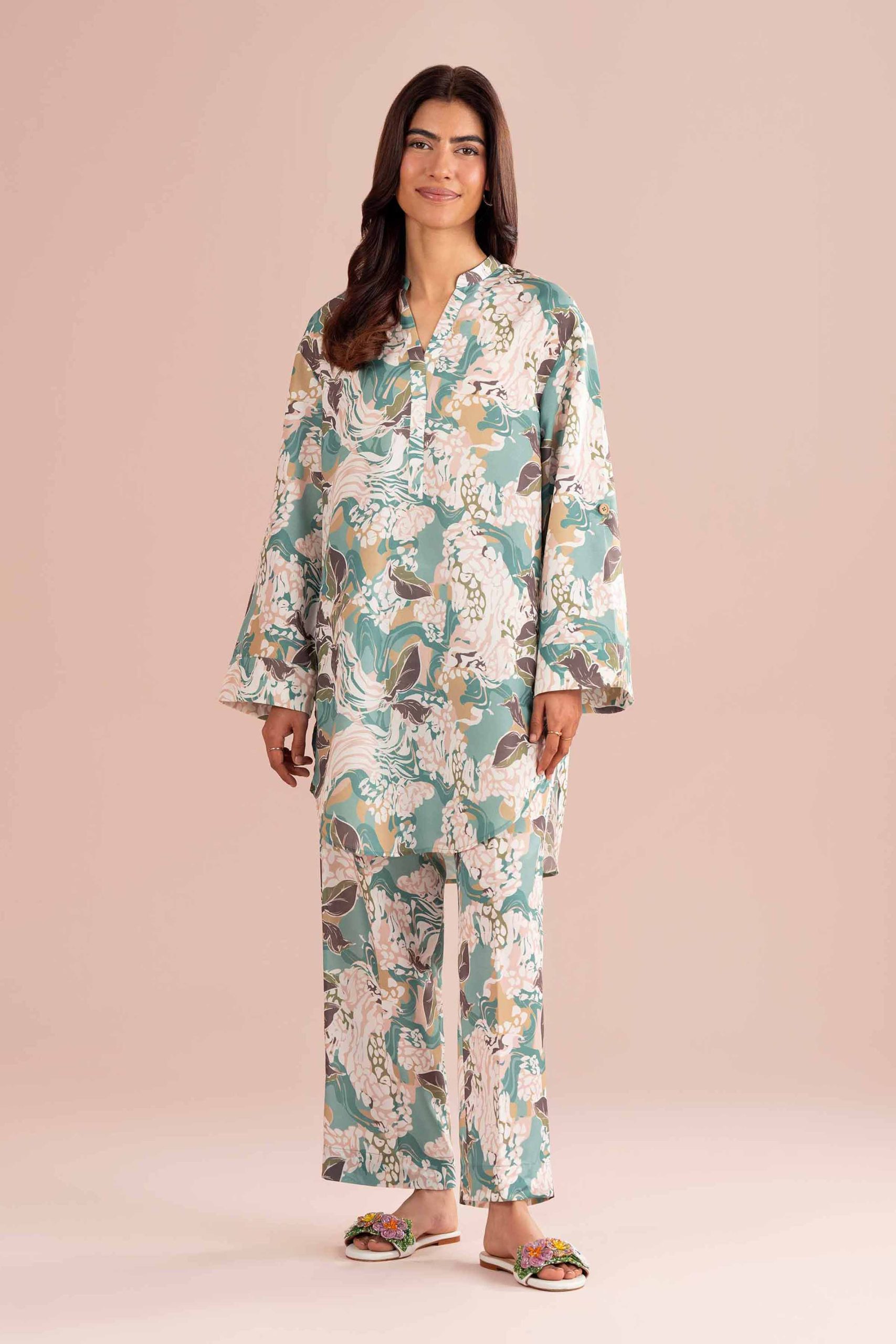 2 Piece - Printed Suit - PS26-71 - Image 3